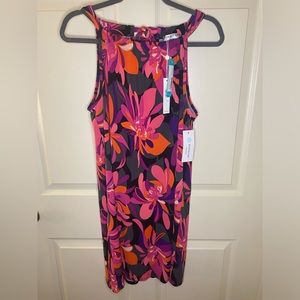 Sleeveless FloralPrint Trina Turk Mini Dress SIZE S